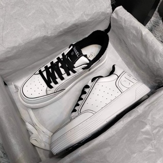 รองเท้า chanel Woman sneakers หนังแท้