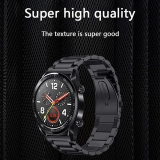 HUAWEI watch3/3pro/GT2 Pro/GT2 GT3 GT5pro46mm43mm42mm /GT Runner/GT4GT5 GT6/GT2e/GT1 สายสแตนเลส 20mm22mm สร้อยข้อมือธุรกิจผู้ชาย
