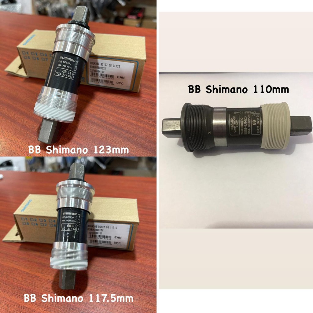 BB Shimano 110m 117.5mm 123mm Bottom Bracket Box Shimano 117.5mm 123mm 110mm