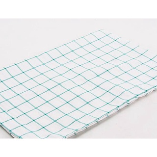 ผ้าเช็ดจาน ผ้าเช็ดแก้ว เช็ดครัว ผ้าเช็ดอเนกประสงค์ ลายตาราง สีเขียว ขนาด 20x30 นิ้ว