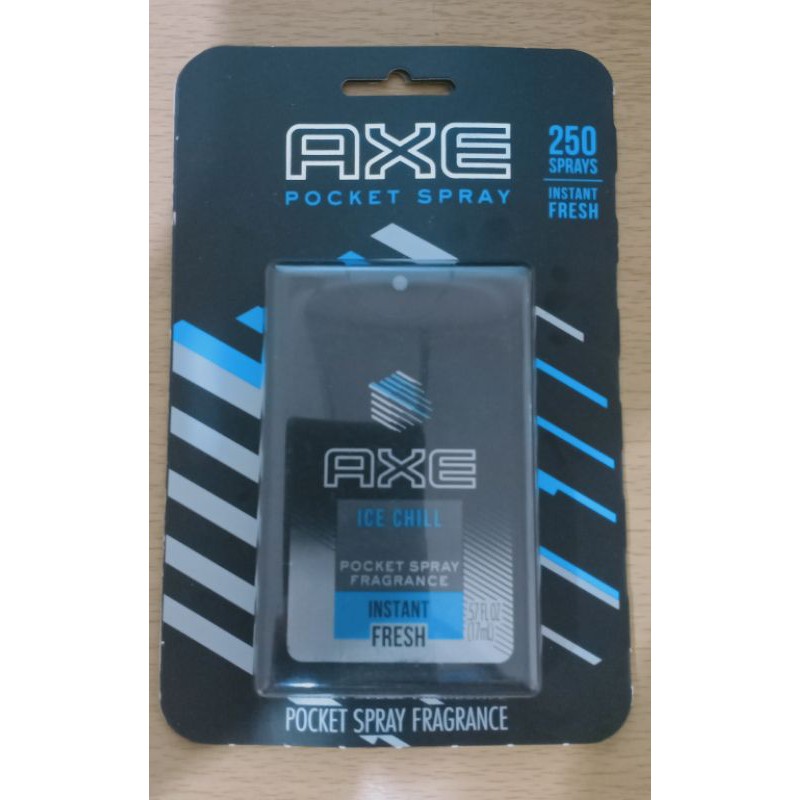 [Exp.09/2021]สเปรย์น้ำหอมAXE POCKET SPRAY FRAGRANCE ICE CHILL INSTANT FRESH 17mL แอ๊กซ์ พอคเก็ท สเปร