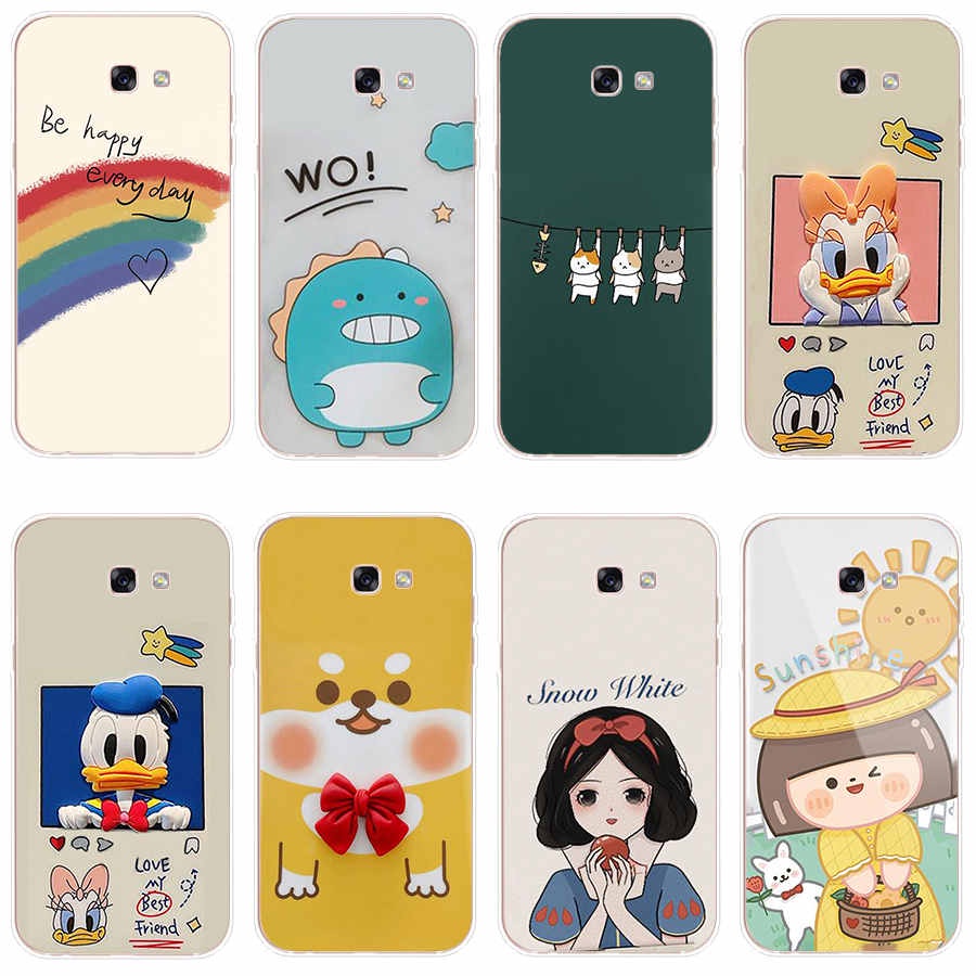 เคสโทรศัพท์ซิลิโคน TPU แบบนิ่ม สําหรับ Samsung Galaxy a7 2015 a7 2016 a7 2017 a7 2018