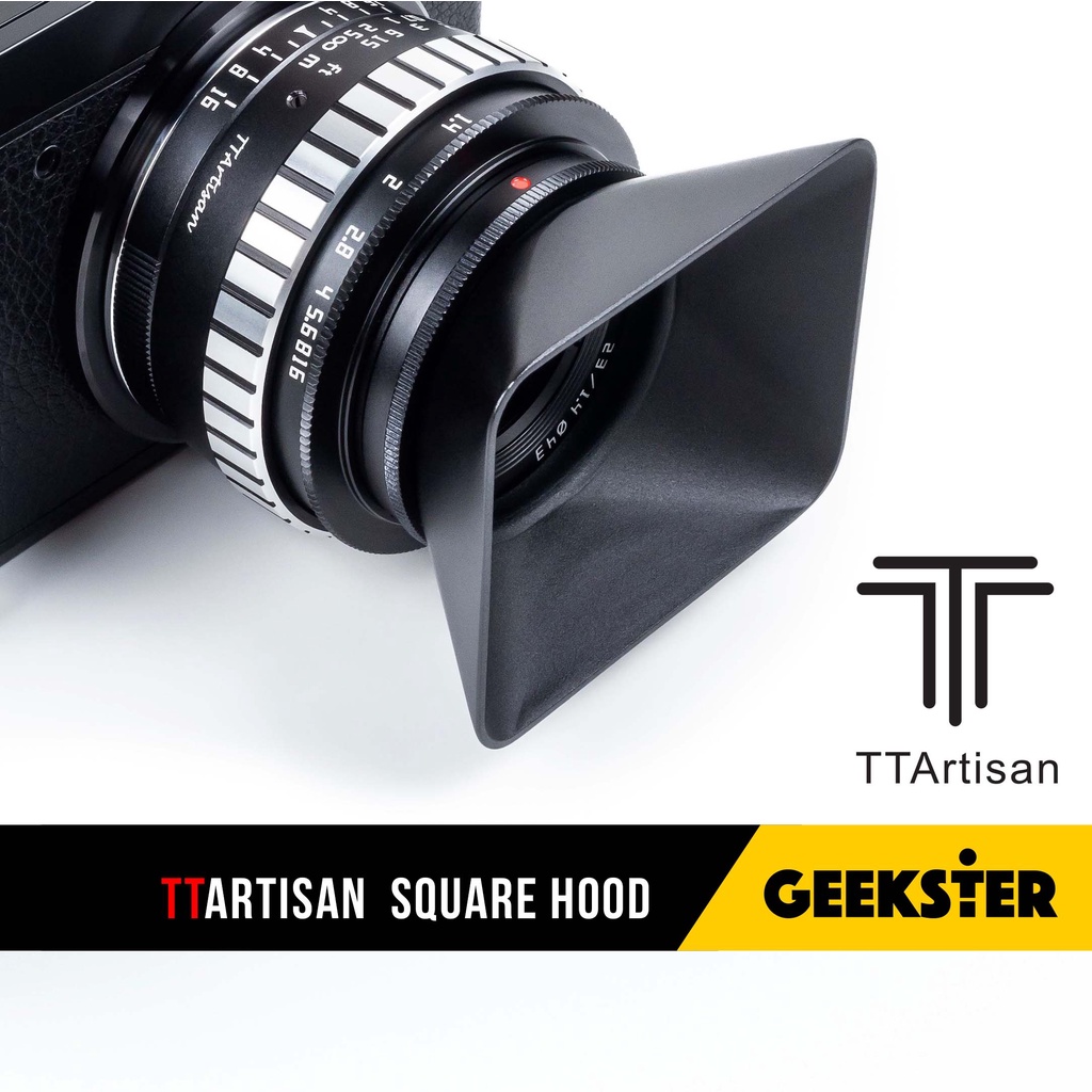 Hood สี่เหลี่ยม TTArtisan ( Square Hood 43mm / ฮูด เกลียว / ฮู้ด เหล็ก โลหะ / เลนส์ฮูด /  สำหรับ 23 