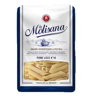 🚚💨พร้อมส่ง!! ลาโมลิซาน่า เพนเน่ ลิเช่ เบอร์18 500 กรัม La Molisana Penne Lisce No.18 500 g