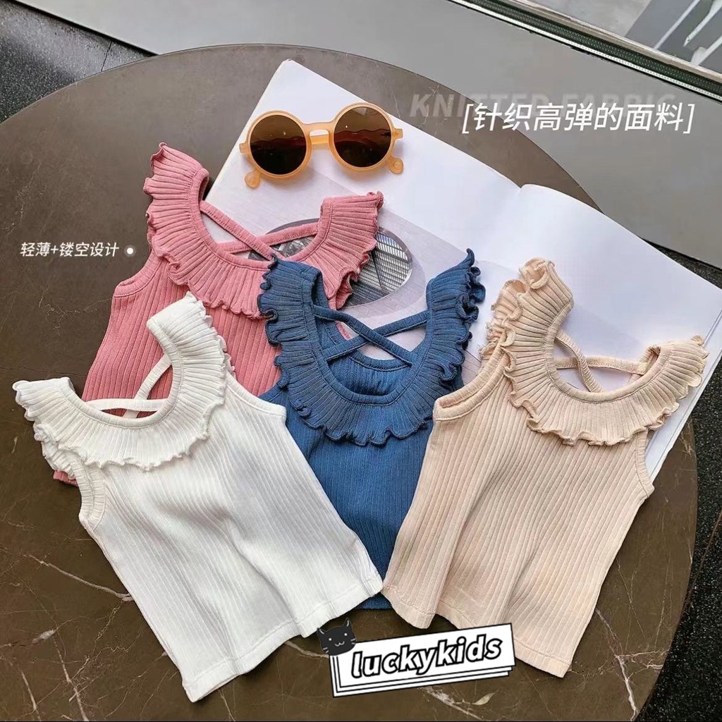 #ผ้าฝ้าย #สไตล์ลำลอง #เสื้อยืดสีพื้น #เสื้อแขนกุด #เสื้อผู้หญิง