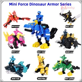 Mini Force Action Figure หุ่นยนต์ไดโนเสาร์ของเล่นสําหรับเด็ก