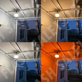 พี่โบ้ 500W ไฟตุ้ม แสงขาว/ส้มไล่ยุง3สี ขาว วอร์ม ส้มไล่ยุง ไฟโซล่าเซลล์ ไฟพลังงานแสงอาทิตย์ หลอดไฟ ค่าไฟ 0 บาท