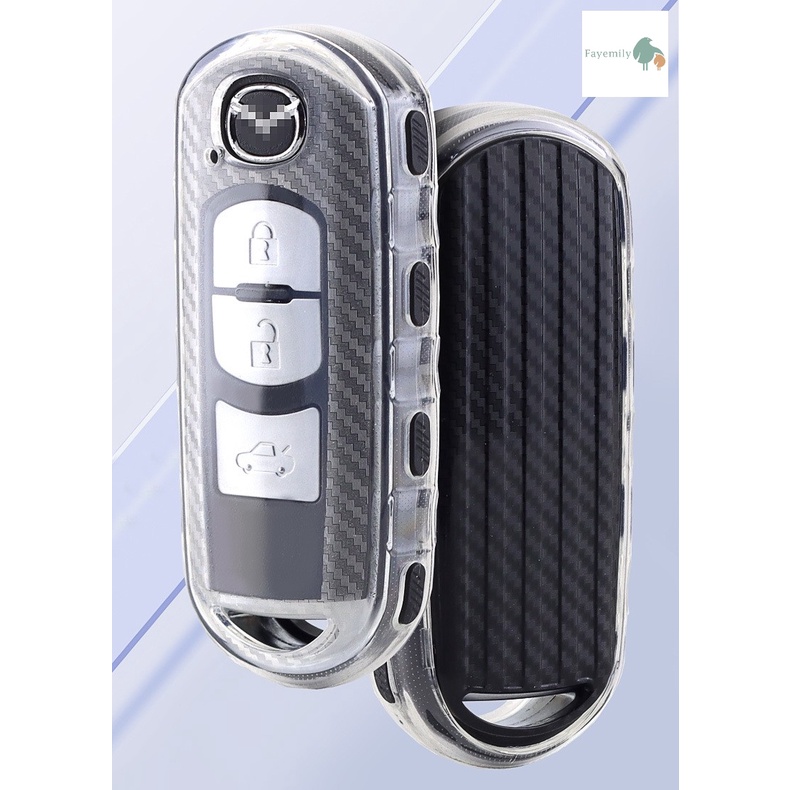 *สินค้าพร้อมส่ง* เคสกุญแจรถยนต์ Mazda Smart Key Car Key Case TPU เคสกุญแจรีโมทรถยนต์ เคสกุญแจรถ มาสด