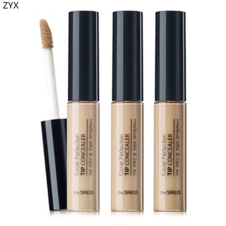 The SAEM Cover Perfection Tip Concealer (SPF28/PA++) คอนซีลเลอร์เนื้อลิขวิด รองพื้น เพิ่มความกระจ่างใส 6.5 กรัม