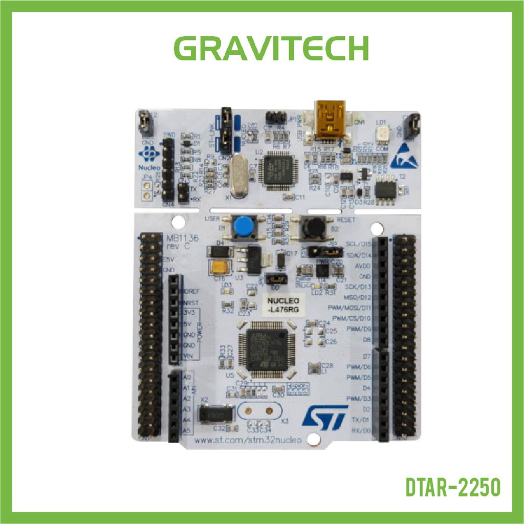[Gravitechthai]Nucleo STM32L476RG ARM Cortex M4 Development Board ...