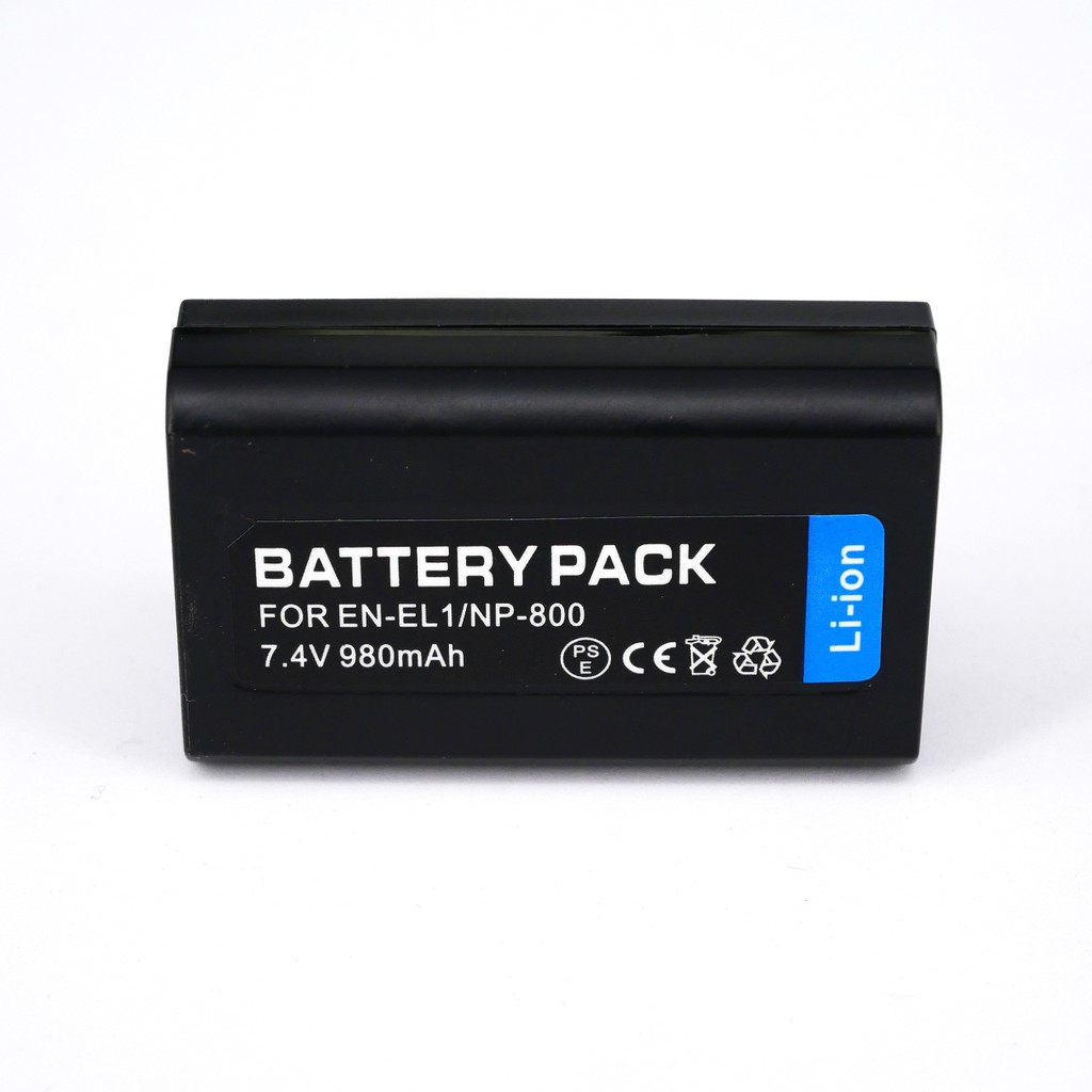 แบตเตอรี่และแท่นชาร์จ EN-EL1 for NIKON Digital Coolpix 775, 880, 885, 995, 4300, 4500, 4800, 5000, 5400, 5700, 8700 E880