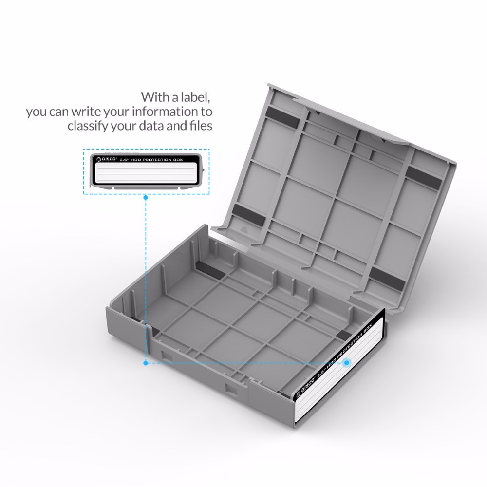 Orico เคส HDD SSD ป้องกันความชื้น สําหรับ HDD SSD ขนาด 3.5 นิ้ว