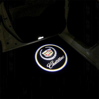 LED ประตูไฟรถยนต์แสงเลเซอร์เงาโลโก้ สำหรับ Cadillac โปรเจคเตอร์ เช็ต2ชิ้น / ติดตั้งง่าย / Courtesy door TUNING lights