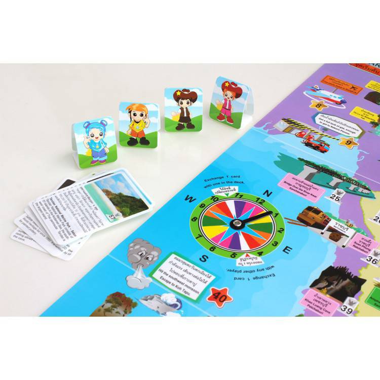 เกมเที่ยวทั่วไทย #ET-506 เล่นสนุกพร้อมได้เรียนรู้สถานที่เที่ยวของประเทศไทย ตรา โอเอสที