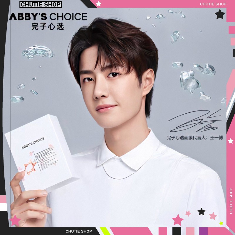 พร้อมส่ง มาส์กหน้า Wang Yibo  ABBY'S choice Wanzi Xinxuan 3 + 1 Ceramide Mask Patch