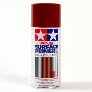 TAMIYA 87160 FINE SURFACE PRIMER L FOR PLASTIC &amp; METAL (OXIDE RED) 180ml สีสเปรย์รองพื้นโมเดล