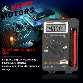 มัลติมิเตอร์ ดิจิตอล ZOTEK VC921 Mini Portable Digital Autoranging Multimeter Pocket Multimeter