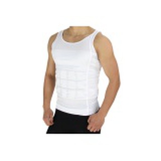 เสื้อกล้ามกระชับสัดส่วนผู้ชายเก็บหน้าท้อง SLIM N FIT FOR MEN(WHITE) SIZE L