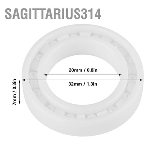 Sagittarius314 Zro2 ตลับลูกปืนเม็ดกลมเซรามิก ขนาดเล็ก 6804 20*32*7 มม. สีขาว