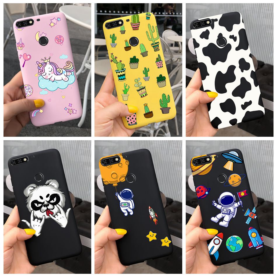 เคสโทรศัพท์มือถือ ซิลิโคนนิ่ม TPU ลายนักบินอวกาศ วัวนมน่ารัก สําหรับ Huawei Nova 2 Lite LDN-L21 LDN-