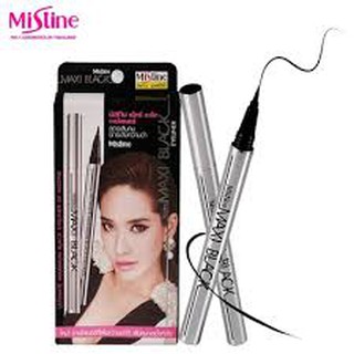 ✅แท้89บาท Mistine Maxi Black Eyeliner 1g. มิสทีน แม็กซี่ แบล็ค อายไลเนอร์