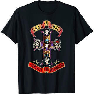 เสื้อยืดโอเวอร์ไซส์เสื้อยืด พิมพ์ลาย Guns N Roses Official Cross สําหรับผู้ใหญ่S-3XL