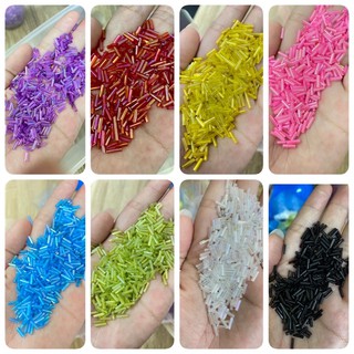 ลูกปัดปล้องอ้อยกลมขนาด 1 ซม. 50฿ หนัก 40 กรัม