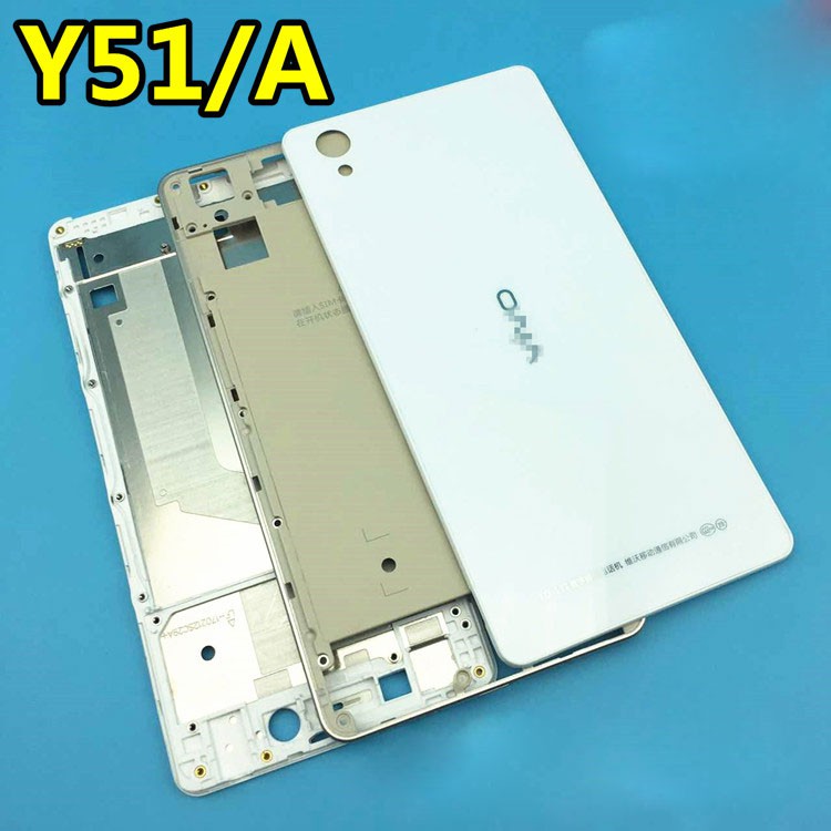 สําหรับ VIVO Y51 / Y51A LCD Faceplate กรอบด้านหน้ากรอบกลางแบตเตอรี่ฝาครอบด้านหลังกรณี