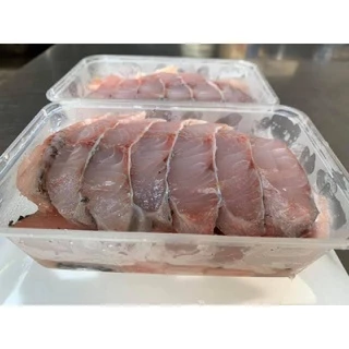ปลากระพงสดหั่นชิ้น (300-400) กรัม 🐟 ปลากระพงสดสไลด์ ปลากระพงหั่นชิ้น ปลากระพง ปลากระพงสด เนื้อปลา กระพง ปลากระพงขาว
