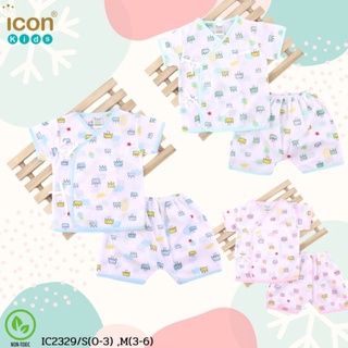 🎉ชุดผูกหน้า ผ้าป่าน แบรนด์ iconkids✅ รุ่นคลาสสิก ขายดีตลอดกาล
🔆Size :S(0-3)  เดือน