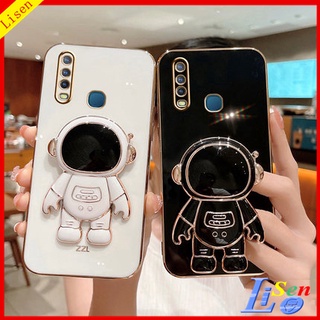 เคส Vivo Y15 เคส Vivo Y12 เคส Vivo Y11 เคส Vivo Y17 เคส VivoY19 Y31 Y15S Y01 Y21 Y21T T1X Y33S Y33T Y50 Y30 Y30i Y12S Y20 Y20S เคสโทรศัพท์มือถือ ลายนักบินอวกาศ พร้อมขาตั้ง สําหรับ YHY