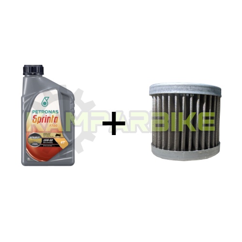 Benelli RFS150 R18 กรองน้ํามันล้างทําความสะอาดได้ + Petronas Sprinta F700