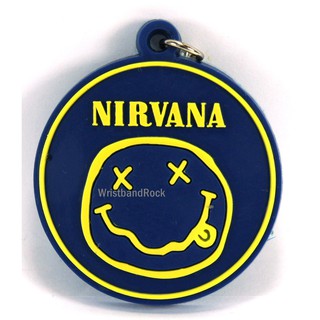 NIRVANA พวงกุญแจ ยาง เท่ๆ  เนอร์วานา ร็อค พังค์ เมทัล 2-3 วันรับของ NIR52