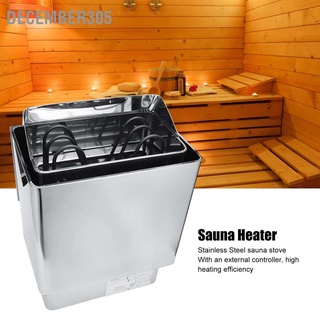 December305 3KW Sauna Stove Heater with External Control Panel Steaming Room Bathroom SPA Equipment 220V