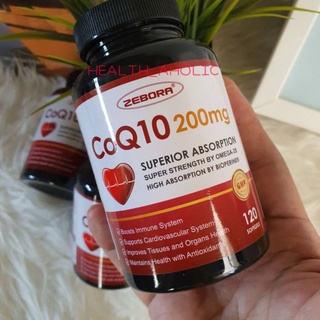 ✨️พร้อมส่ง✨️Ubiquinone CoQ10 200 mg ZEBORA, 120 Softgels