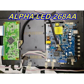 Main Board เมนบอร์ด / ทีคอน ALPHA  รุ่น LED-268AA ของแท้ถอด มือ2 เทสไห้แล้ว