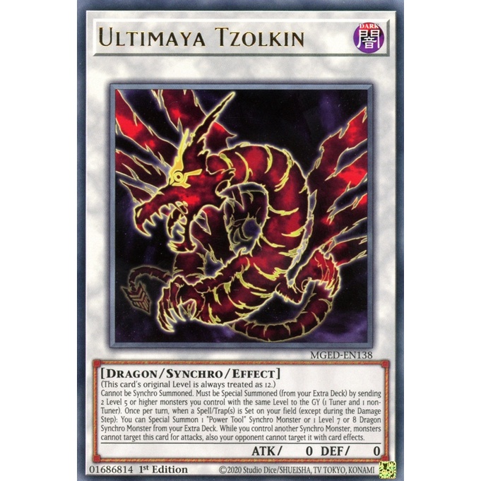 ภาษาอังกฤษ Yugioh Ultimaya Tzolkin MGED-EN138