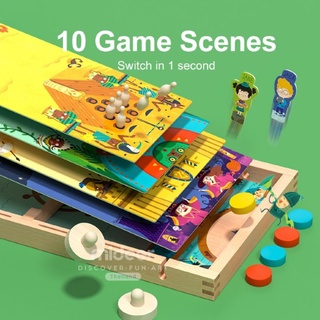 Mideer 3+ บอร์ดเกมประชันคู่ต่อสู้ 10 in 1 Carom Board Game มิเดียร์ MD2131