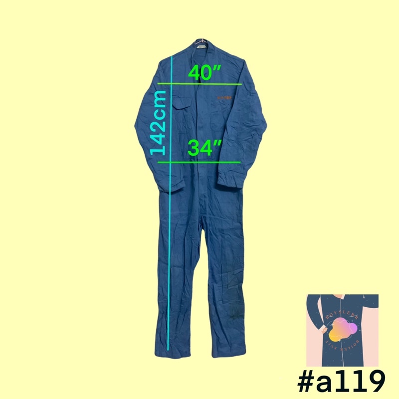 ชุดหมี ชุดช่าง ชุดทำงาน ชุดมือสอง Side Car Size: 2L #a119