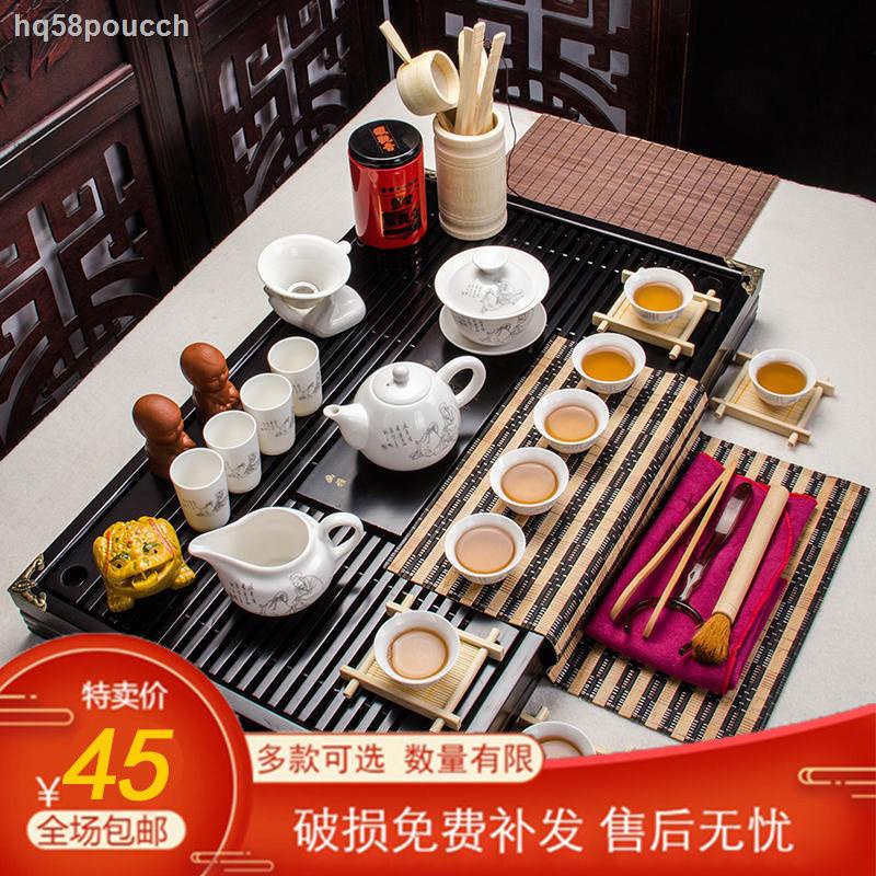 ∋☃▫Jusen ชุดน้ำชาดินเผาสีม่วง ชุดโต๊ะน้ำชาแบบเรียบง่าย ชุดถ้วยน้ำชากาน้ำชา ชุดดินเผาสีม่วง หม้อดินสีม่วงถ้วยโต๊ะน้ำชา รา