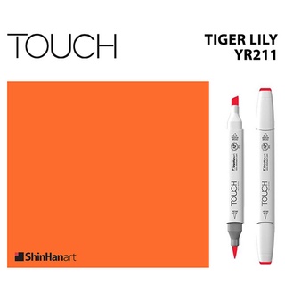 TOUCH TWIN BRUSH MARKER YR211 (TIGER LILY) / มาร์คเกอร์หัวพู่กัน-หัวตัดขนาดกลาง รหัส YR211 (TIGER LILY)