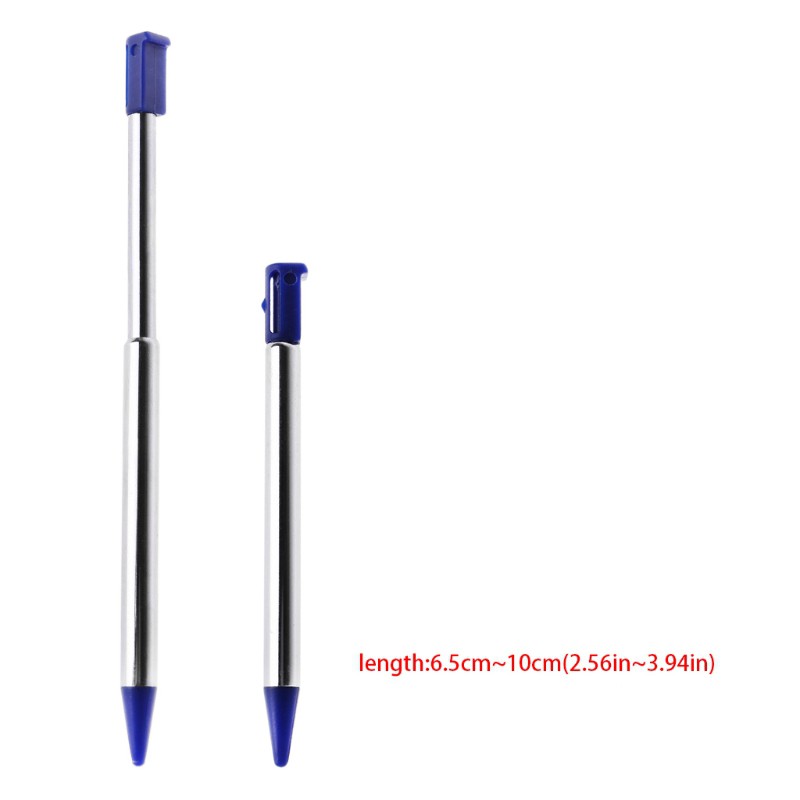 ปากกา Styluses แบบปรับได้สั้นสําหรับ Nintendo 3DS DS ปากกาสัมผัสสไตลัสแบบยืดหดได้