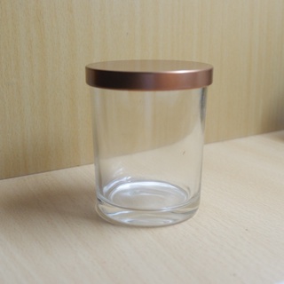 เเก้วใส่เทียนหอม พร้อมฝาปิด (ความจุ 200ml.) เเก้วใส+ฝาปิด เเก้วใส่เทียนหอม เเก้วใส่เทียน กระปุกใส่เทียนหอม เทียนหอม