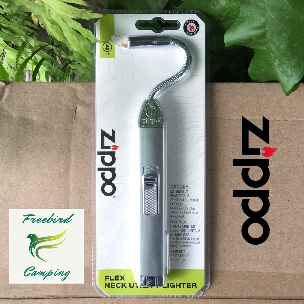 ZIPPO Lighter ที่จุดไฟ ซิปโป้ เติมแก๊สได้ ปรับงอได้ วัสดุอลูมิเนียม ไร้สนิม ไฟแช็ค ตะเกียง เตา  camp