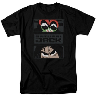 เสื้อยืดผ้าฝ้ายพิมพ์ลายขายดี เสื้อยืด พิมพ์ลาย Samurai Jack Stare Down แฟชั่นฤดูร้อน สําหรับผู้ชาย