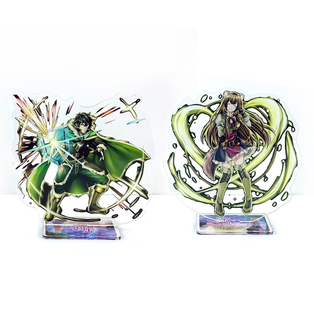 Tate no Yuusha no Nariagari Naofumi Iwatani Rapthalia อะคริลิคขาตั้งรูปผู้ถือแผ่นเค้ก topper อะนิเมะ