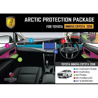 ARCTIC ฟิล์มกันรอยรถยนต์ ภายในรถ PianoBlack TOYOTA INNOVA CRYSTA (2018) - ครบเซ็ตภายใน