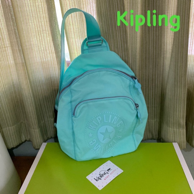 กระเป๋าคาดอก คิปลิ้ง Kipling สีเขียวมิ้นท์