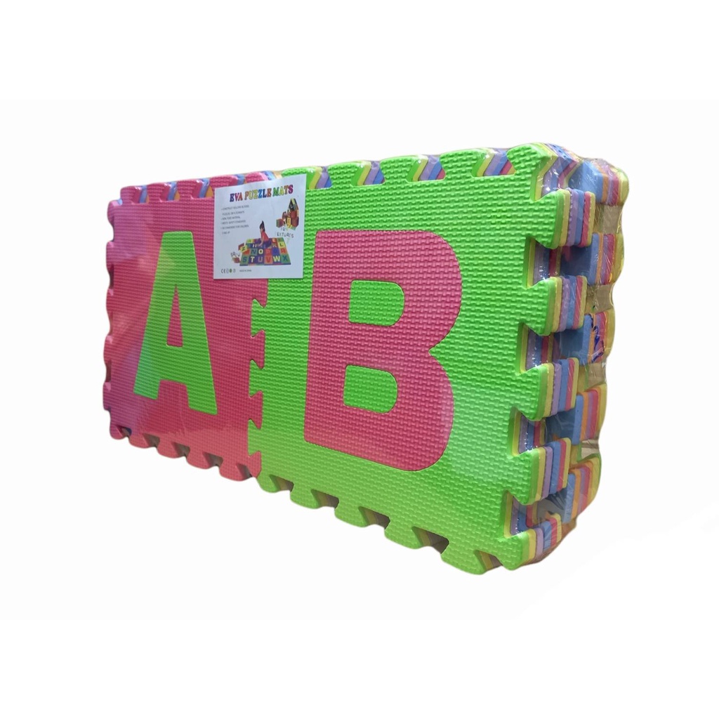 worktoys99 แผ่นรองคลาน แบบจิ๊กซอ A-Z (1 Set 26 แผ่น)