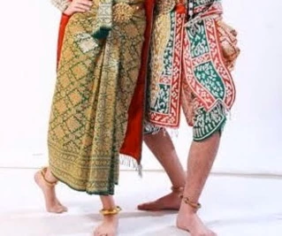 กำไลข้อเท้ารำหัวบัวทองเหลือง ราคาต่อคู่